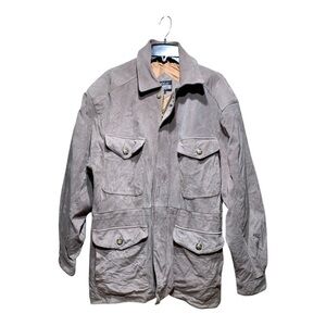 Mens Vintage Altier Suede Waist Length Four Pocket Jacket